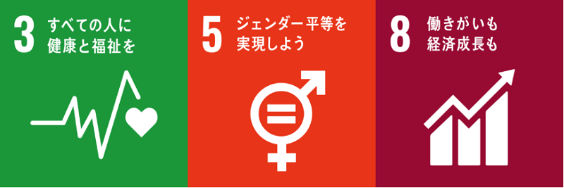 「健康・福祉」「平等」「働きがい・社会貢献」
